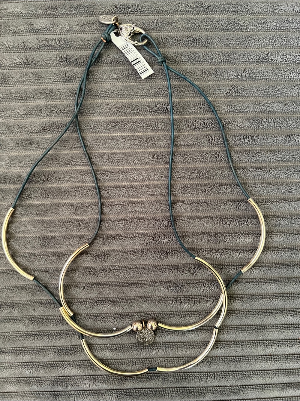Lizzy James Girlfriend heart charm convertible necklace/ bracelet